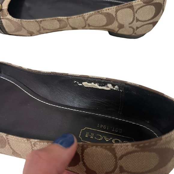 Coach Women’s Signature Logo Loafers Size 8.5 - Picture 7 of 13
